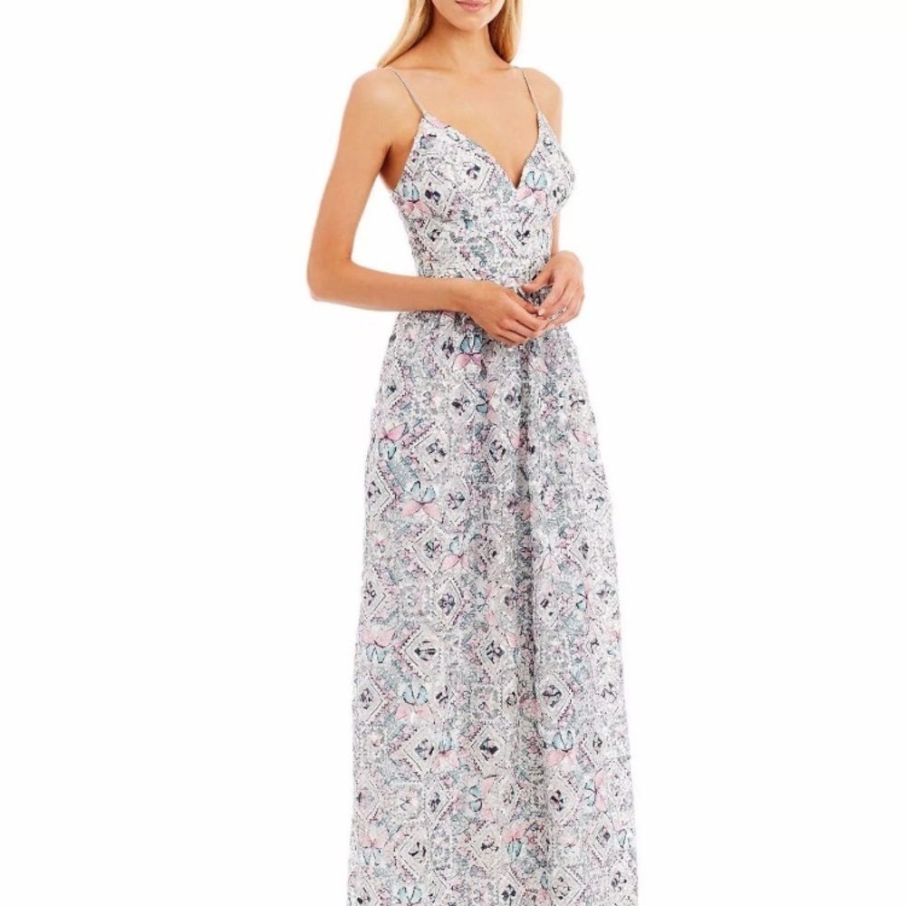NWT After Dark lace prom dress